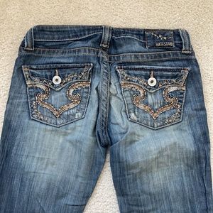 Big Star Women's Boot Cut Jeans in Dark Blue Wash